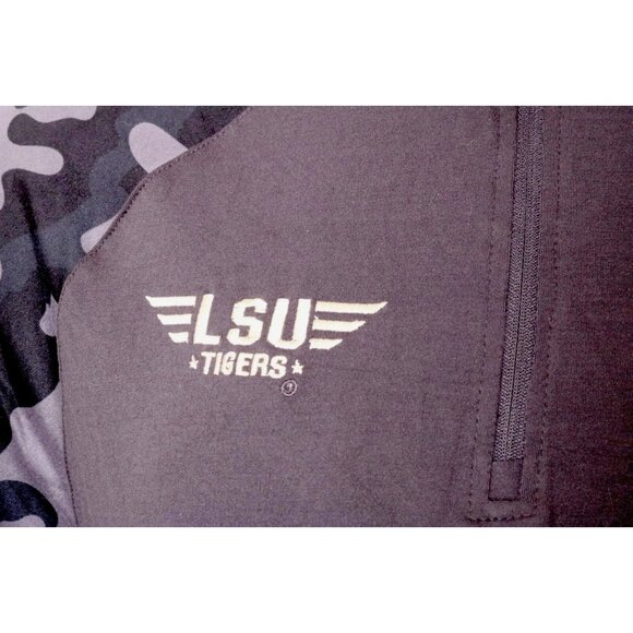 NEW Louisiana State LSU Tigers Colosseum OHT Camouflage 1/4 Zip Shirt Men's L - Picture 4 of 9